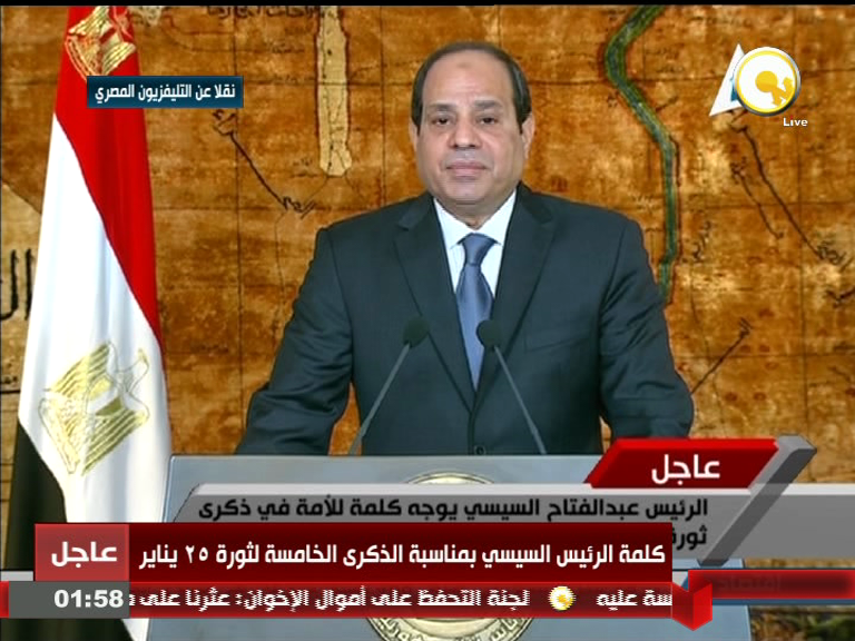السيسي : بلادنا تحولت من وطن لجماعة لوطن للجميع 1 السيسي (3)