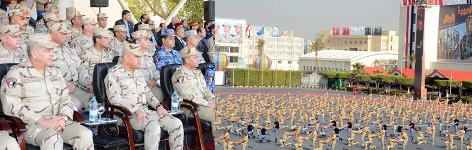 صبحى يشهد الإحتفال بإنتهاء فترة الإعداد العسكرى لطلبة الكليات والمعاهد العسكرية (3)