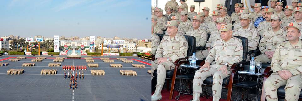 صبحى يشهد الإحتفال بإنتهاء فترة الإعداد العسكرى لطلبة الكليات والمعاهد العسكرية (4)
