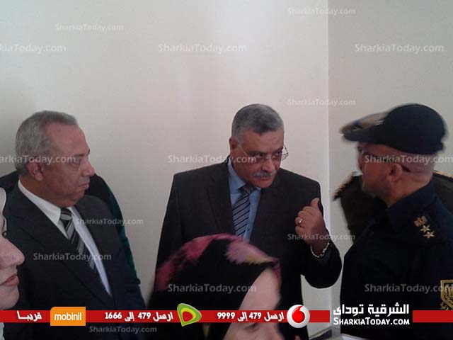 محافظ الشرقية ومدير الامن يفتتحان وحدة الحماية المدنية بالقنايات (1)