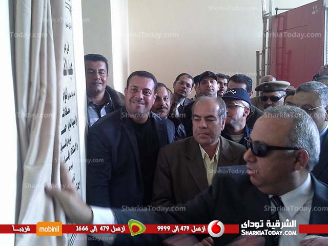 محافظ الشرقية ومدير الامن يفتتحان وحدة الحماية المدنية بالقنايات (2)