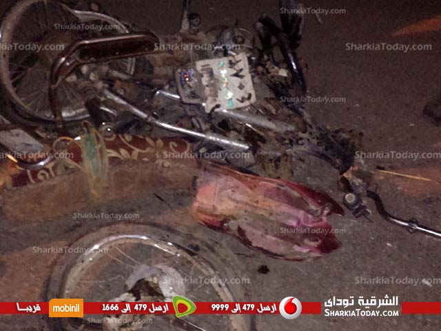 أهالي قرية صفط يقطعون طريق ديرب نجم بسبب حادث مروع‎‏