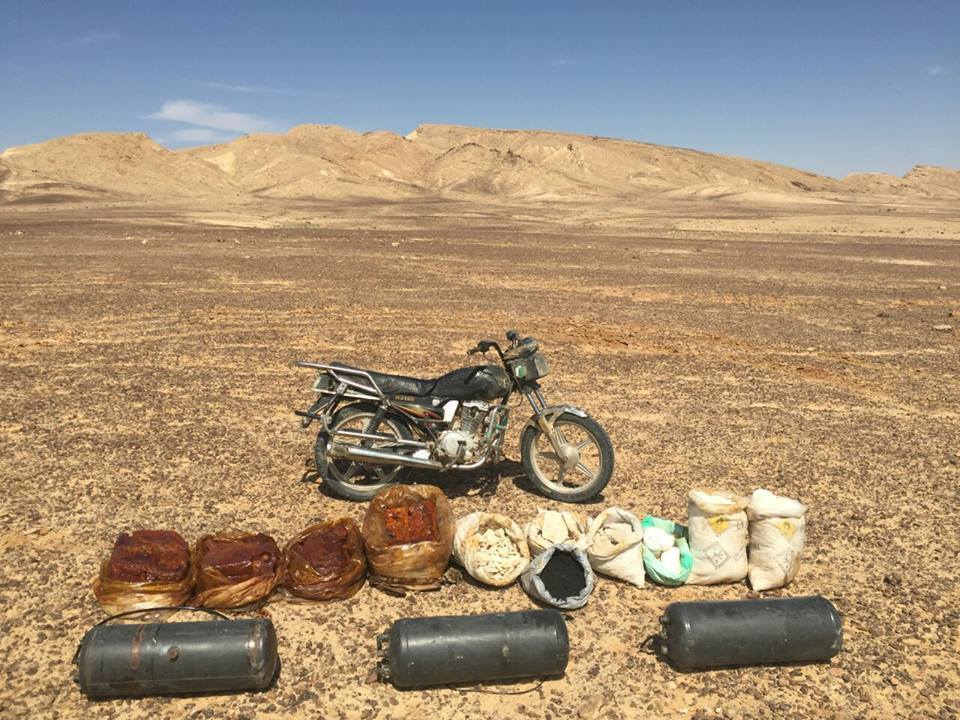 الجيش الثالث الميدانى ينجح فى ضبط مخزن للمتفجرات