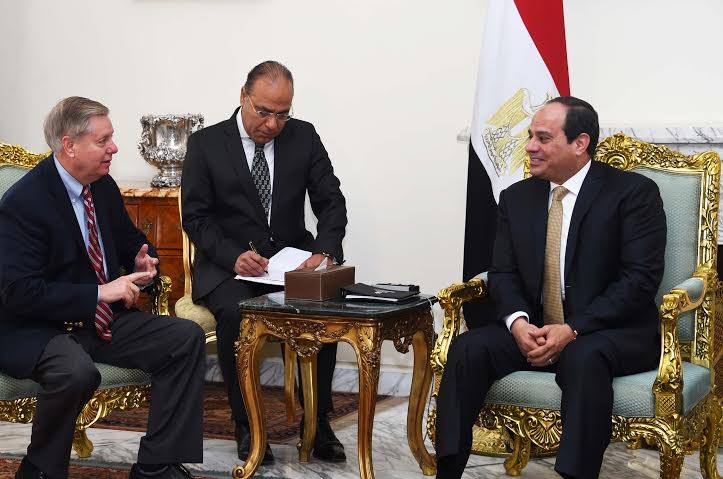 السيسي يستقبل وفداً من أعضاء الكونجرس الأمريكي 1 الرئيس يستقبل وفداً من أعضاء الكونجرس الأمريكي برئاسة السيناتور ليندسي جراهام