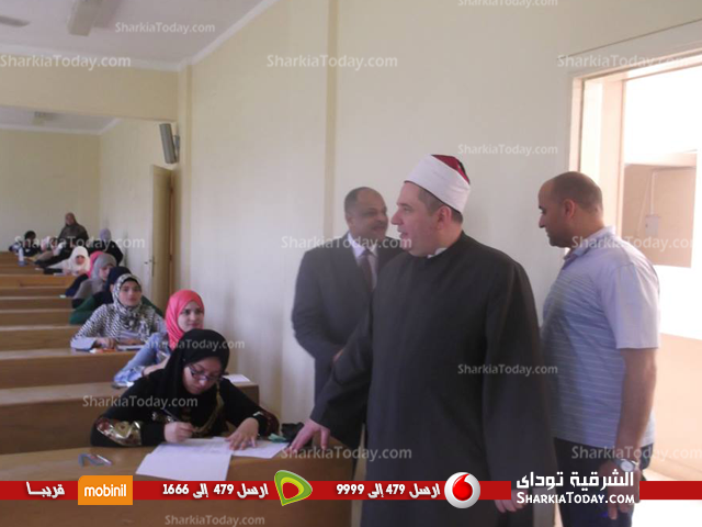 نائب رئيس جامعة الأزهر يتفقد امتحانات العاشر من رمضان 1 اتنم