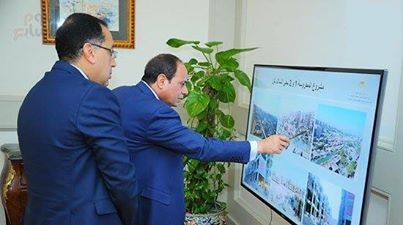 السيسي ووزير الإسكان