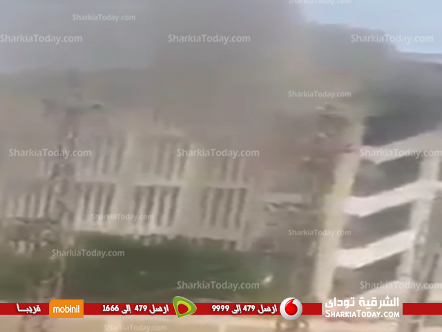 حريق بمدرسة الصوالح بفاقوس 1 حريق2