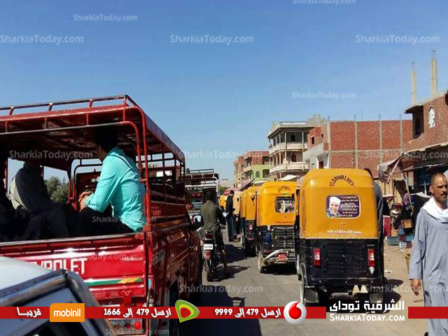 شكاوي من الازدحام المروري بطريق «فاقوس - الحسينية» 1 زحام