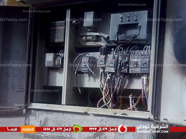 نشوب حريق بمحول الكهرباء المجاور لمبنى فرع التأمين الصحي بالزقازيق 1 محول