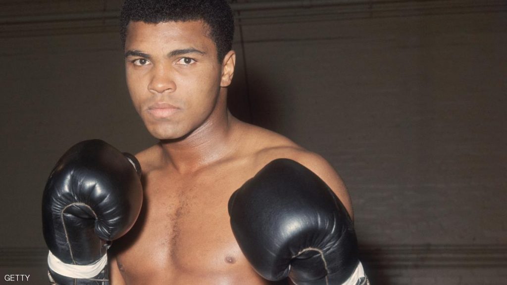 World heavyweight boxing champion Muhammad Ali in training at the Royal Artillery Gymnasium in London for his upcoming fight with British champion Henry Cooper, against whom he must defend his title. (Photo by Trevor Humphries/Getty Images)