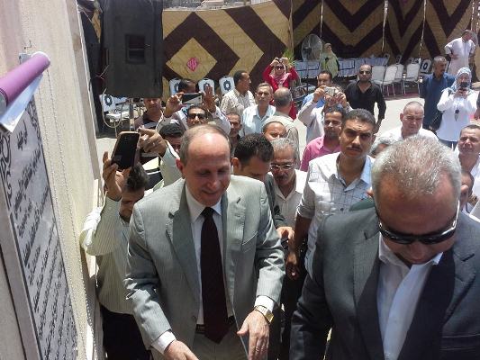 افتتاح لوحة توزيع كهرباء بهنباي بالزقازيق 4