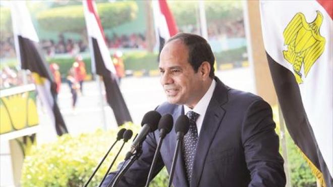 السيسي يشهد حفل تخرج دفعة جديدة من طلبة الكلية الجوية ببلبيس 8 السيسى