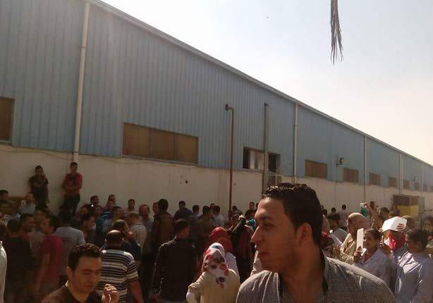 إضراب عمال شركة «مصر - تركيا» للمنسوجات بالعاشر من رمضان للمطالبة بالأرباح 3 2016_7_10_11_18_21_348