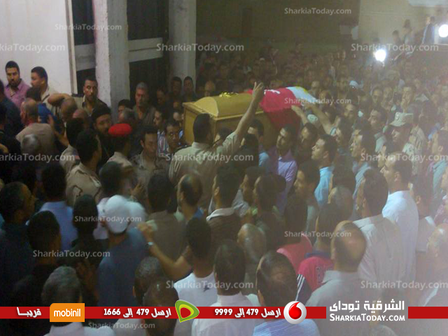 تشييع جثمان النقيب «ميلاد سعد» شهيد الواجب الوطني بديرب نجم 1 jad