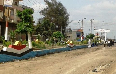 بالصور أعمال تجميل قرية الفدادنه بمركز فاقوس