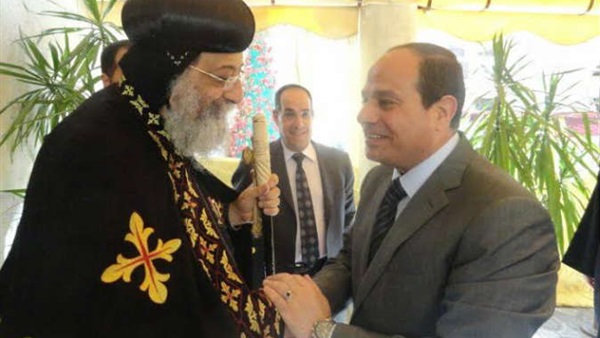 لقاء السيسى وتواضروس وقيادات الكنيسة بالرئاسة 15 بدء لقاء السيسى و تواضروس وقيادات الكنيسة بالرئاسة