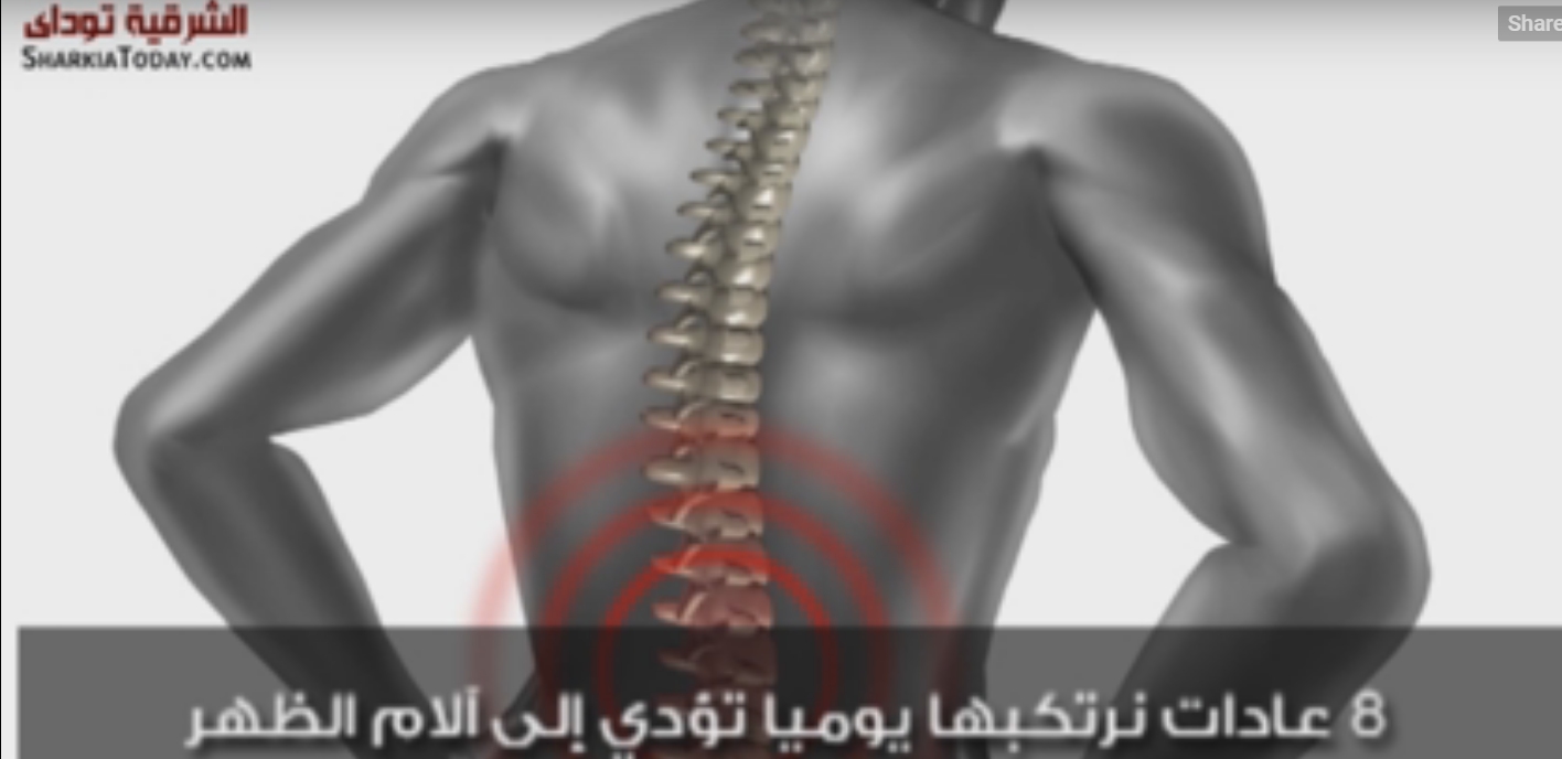 تعرف على العادات التي تؤدي إلى آلام الظهر‏
