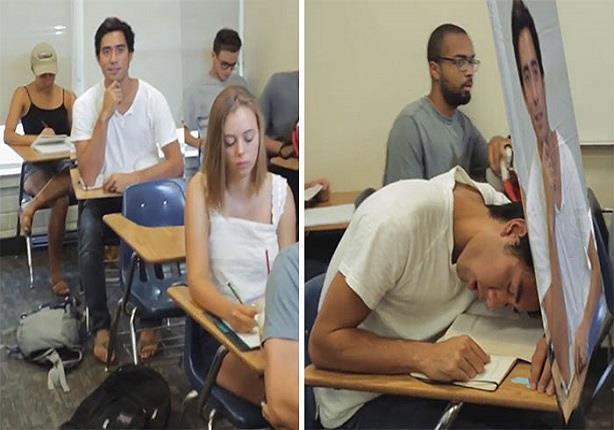 بالفيديو .. حيلة من أجل النوم أثناء المحاضرات 12 طالب يلجأ لهذه الحيله لكي ينام ف المحاضرات