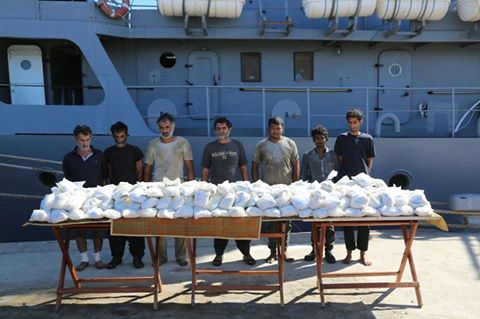 البحرية تحبط إدخال 171 كيلو هيروين إلى مصر