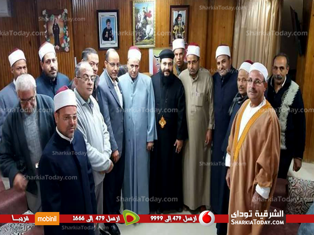 وفد من أوقاف بلبيس يزور كنيسة مارجرجس 1 وفد من أوقاف بلبيس يزور كنيسة مارجرجس