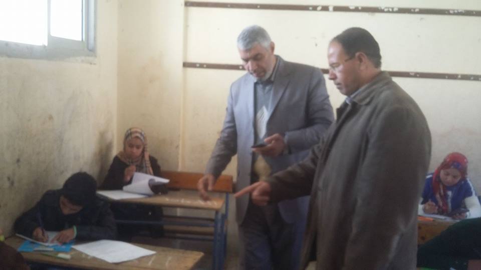 مدير تعليم أبوكبير يتابع امتحانات الشهادة الإبتدائية