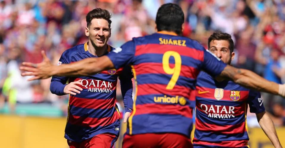 مشاهدة اهداف مباراة برشلونة وغرناطة يوتيوب اليوم السبت 14 5 2016.. برشلونة بطلًا للدورى