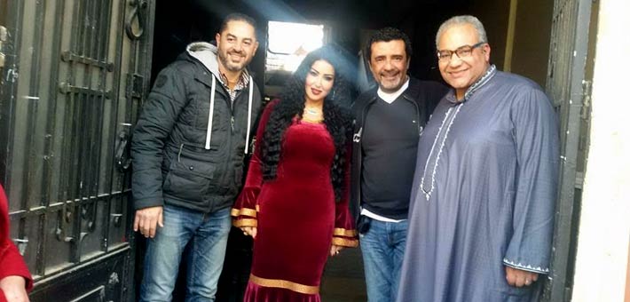 بالصور.. سمية الخشاب وبيومي فؤاد وشريف خيرالله في كواليس «الحلال» 5 الحلال 1