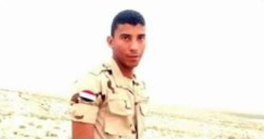 تشييع جثمان الشهيد المجند عيد محمد فى جنازة عسكرية بمسقط رأسه بالإبراهيمية