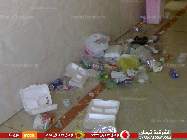 بالصور.. مستشفي ههيا مقبرة المرضي ومأوى القطط الضالة 4 ص
