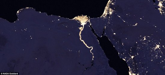 41538 نهر النيل من الفضاء