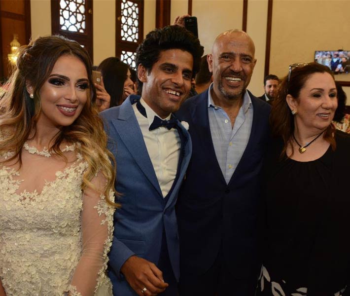 أشرف عبد الباقي يشهد على عقد قران حمدي الميرغني وإسراء عبد الفتاح2