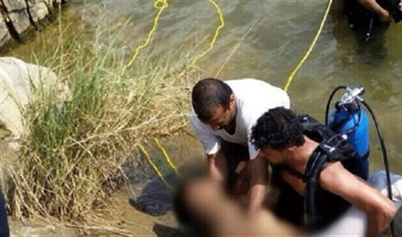 العثور علي جثة مدرس غارقا بمياه بحر حادوث بصان الحجر 24 انتشال