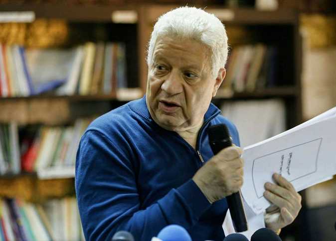 مرتضى منصور يعرض تفاصيل مكالمة «سويلم» المسجلة أمام الصحفيين 1 مرتضا
