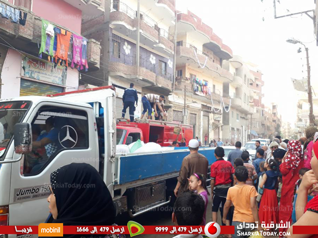 اندلاع حريق في منزل مكون من 3 طوابق ببلبيس 2 اندلاع حريق بمنزل 3 طوابق بالبلاشون ببلبيس2