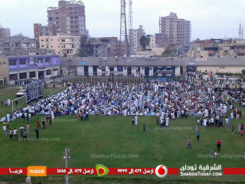 الآلاف يؤدون صلاة العيد بمركز شباب كفر صقر 5