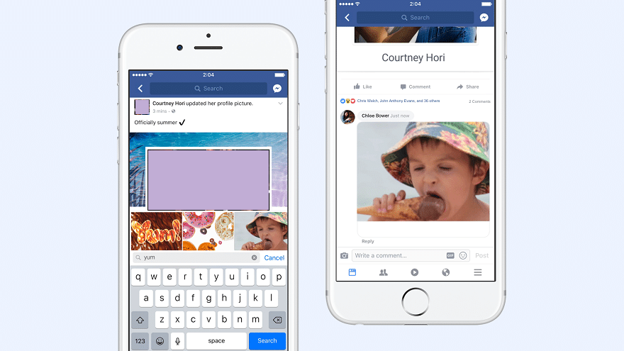 فيسبوك تدعم إضافة صور «GIF» في تعليقات المستخدمين 3 فيسبوك تدعم إضافة صور «GIF» في تعليقات المستخدمين