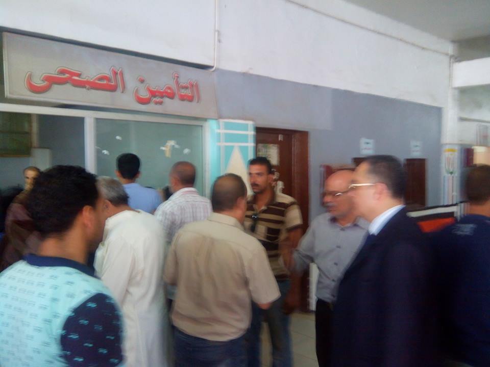 مدير التأمين الصحي بالشرقية يتابع لجان تحصيل طوابع المواليد 4 حملة مفاجأه علي عيادات التأمين الصحي بالشرقية