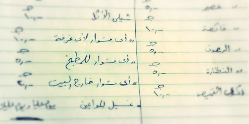 بعد قائمة الأسعار لزوجة مصرية مقابل خدماتها.. زوج يرد بقائمة مماثلة 1 %D9%82%D8%A7%D8%A6%D9%85%D8%A9 1