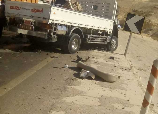 ارتفاع عدد ضحايا تصادم أتوبيسين بطريق القطامية السخنة لـ5 وفيات و62 مصابا