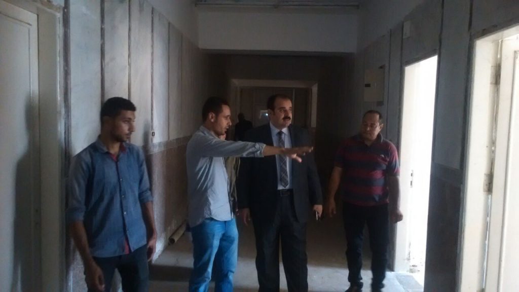 وكيل وزارة الصحة يتابع أعمال التطوير بمستشفي الصوة بأبوحماد