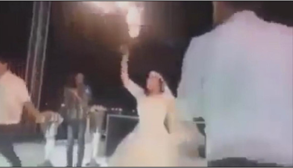 هذا ما فعلته عروس مصرية في حفل زفافها 1 5
