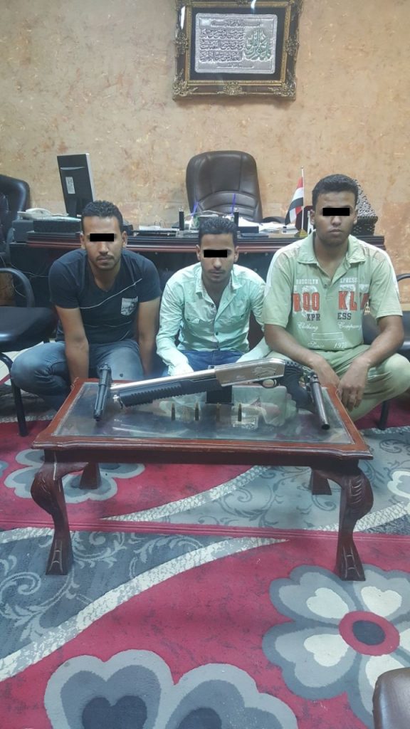 ضبط 3 أشخاص بحوزتهم أسلحة نارية وذخائر بمنيا القمح
