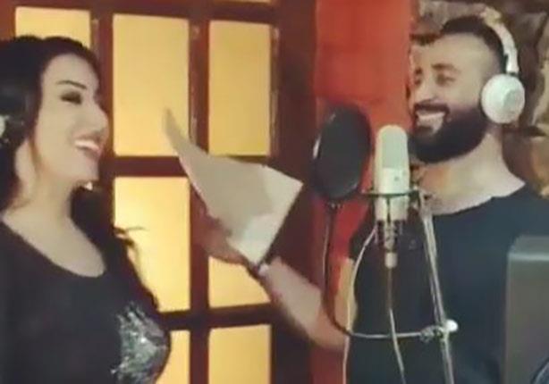 قبل زواجهما.. أحمد سعد يغني لسمية الخشاب 1 أحمد سعد