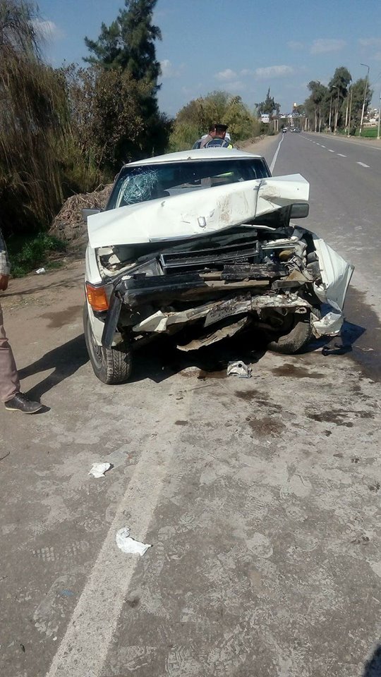 3 أشخاص فى حادث مؤلم على طريق أبوكبير الزقازيق