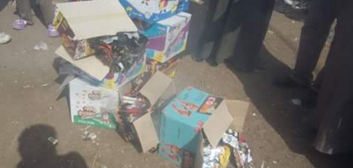 اعدام منتجات منتهية الصلاحية بإحدى مدارس أبوكبير 1 اعدام منتجات منتهية الصلاحية بإحدى مدارس أبوكبير