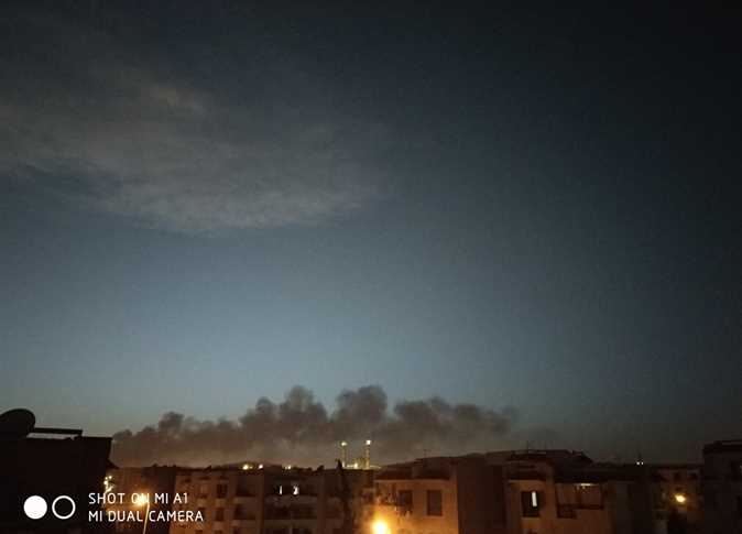 انفجار بمحطة المحولات الرئيسية للكهرباء بالشيخ زايد 1 انفجار بمحطة المحولات الرئيسية للكهرباء بالشيخ زايد