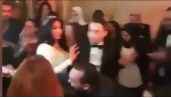 شيرين عبدالوهاب ترقص مع حسام حبيب في حفل زفافهما
