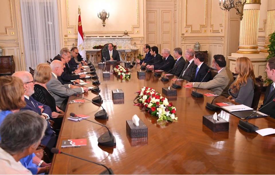 الرئيس السيسي يستقبل وفداً من المعهد اليهودي للأمن القومي الأمريكي 3 الرئيس السيسي يستقبل وفداً من المعهد اليهودي