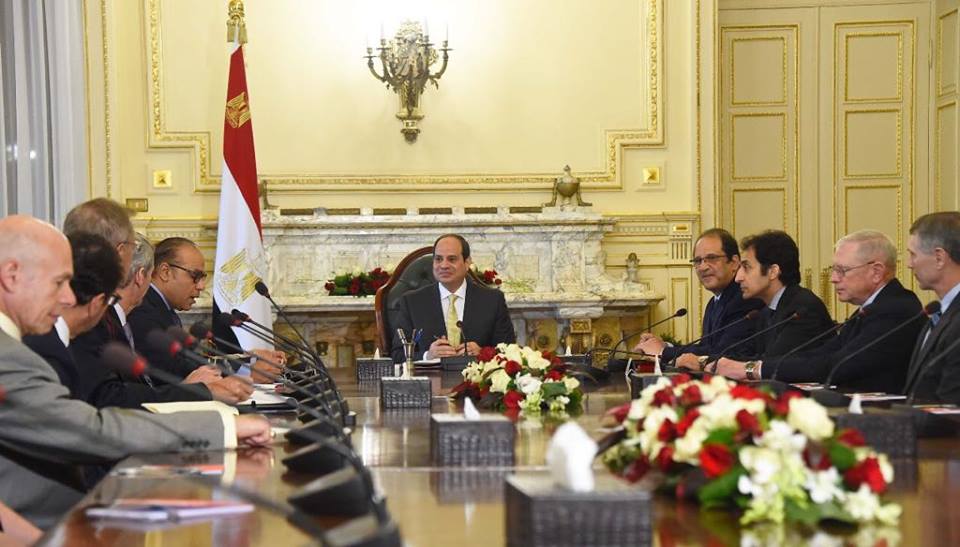الرئيس السيسي يستقبل وفداً من المعهد اليهودي للأمن القومي الأمريكي 1 الرئيس السيسي يستقبل وفداً من المعهد اليهودي
