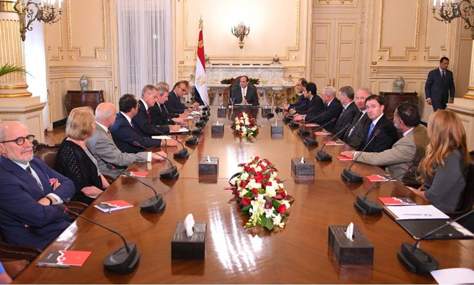 الرئيس السيسي يستقبل وفداً من المعهد اليهودي للأمن القومي الأمريكي 2 الرئيس السيسي يستقبل وفداً من المعهد اليهودي